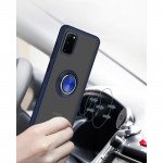 Wholesale Tuff Slim Armor Hybrid Ring Stand Case for LG K92 5G (Navy Blue)